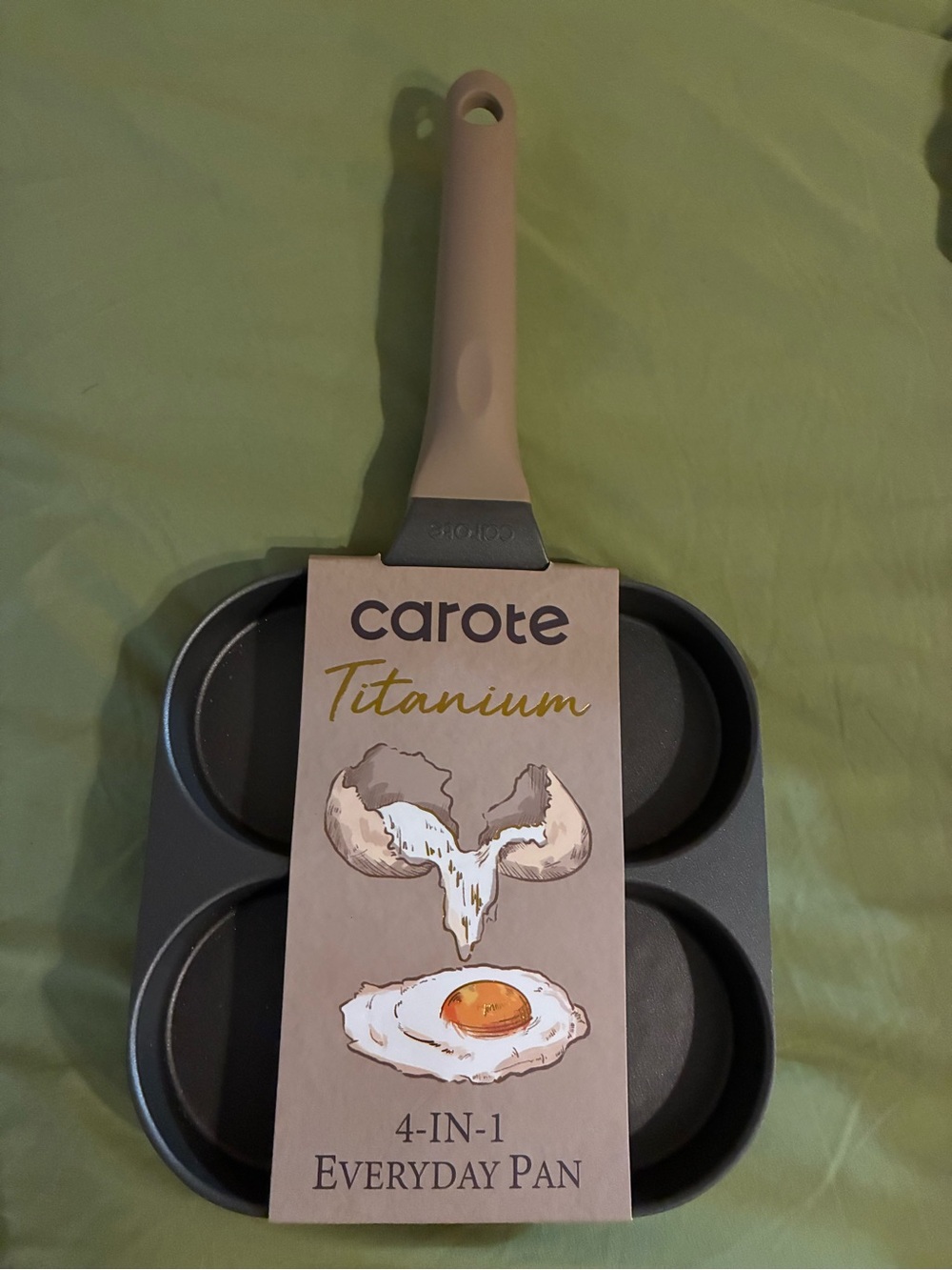 Carote Titanium 4-in-1 Everyday Pan - Beige Handle